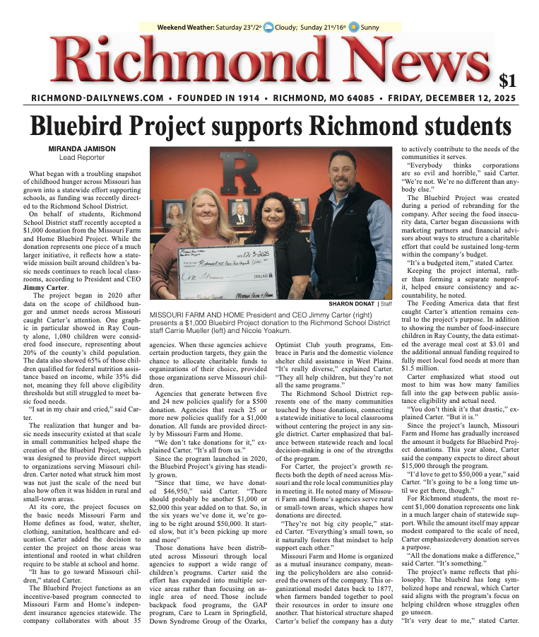 Bluebird Project Article
